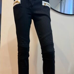 Balmain Black with White stripes jeans